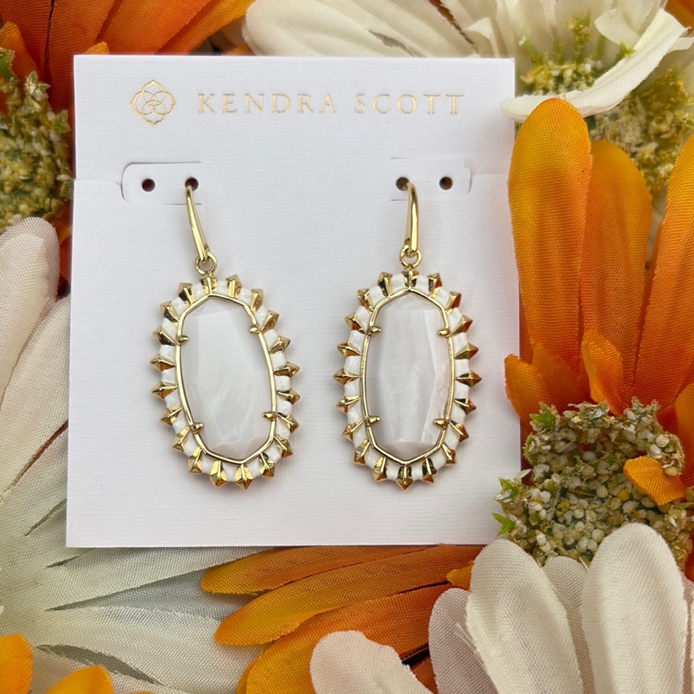 Kendra Scott Dani Colorburst White MOP Gold